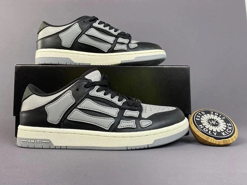 Amiri Skel-Top Low Sneakers Black Gray