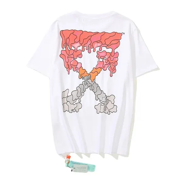 Off-White Melting Arrow Graphic White T-Shirt - 1