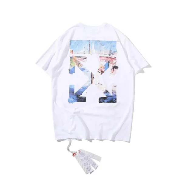 Off-White Diaghilev Painted Arrow T-Shirt White - 1