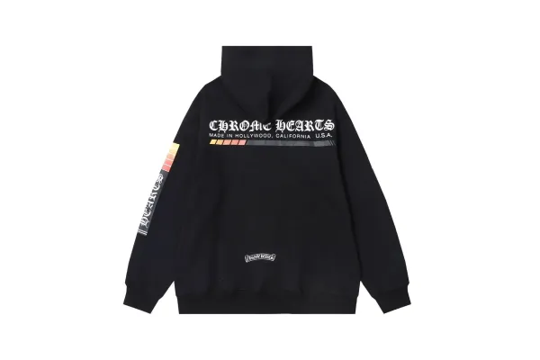 Chrome Hearts Racing Stripe Hoodie Black - 1