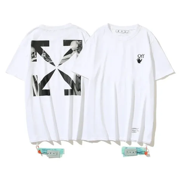 Off-White Diag Arrow Print T-Shirt White - 1