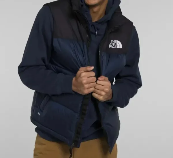 The North Face Nuptse Vest White/Black Down Vest - 6