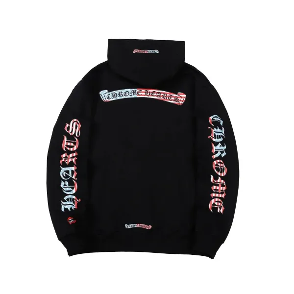 Chrome Hearts American Flag Hoodie Black - 1
