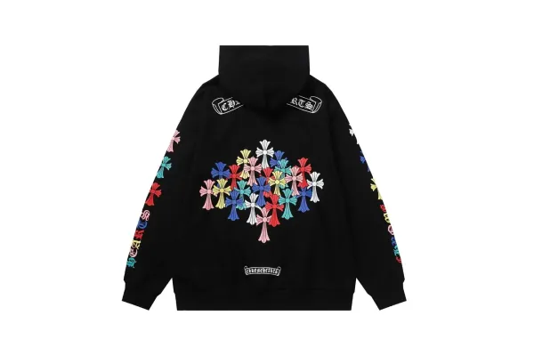 Chrome Hearts x RTA Multicolor Cross Motif Hoodie - 1