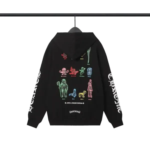 Chrome Hearts American Flag Hoodie Black - 8