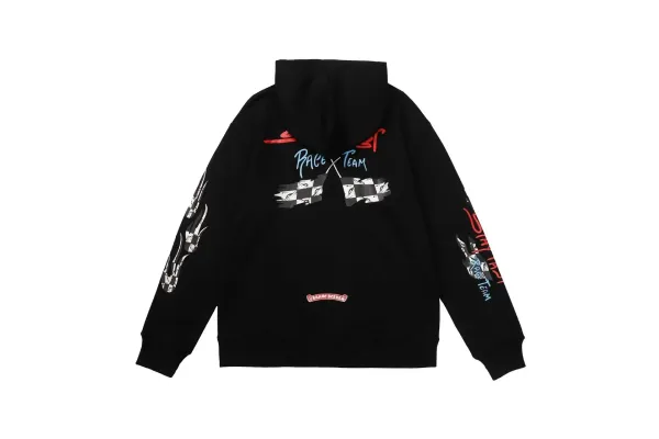 Chrome Hearts x Race Team Black Graphic Hoodie - 1