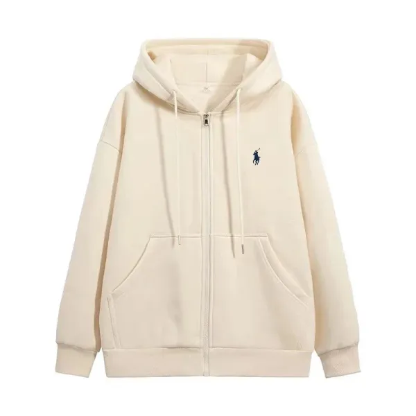Polo Ralph Lauren Classic Zip-Up Hoodie Beige - 1