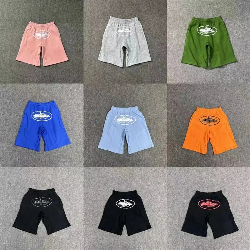 印花短裤夏季宽松五分裤男女运动休闲卫裤