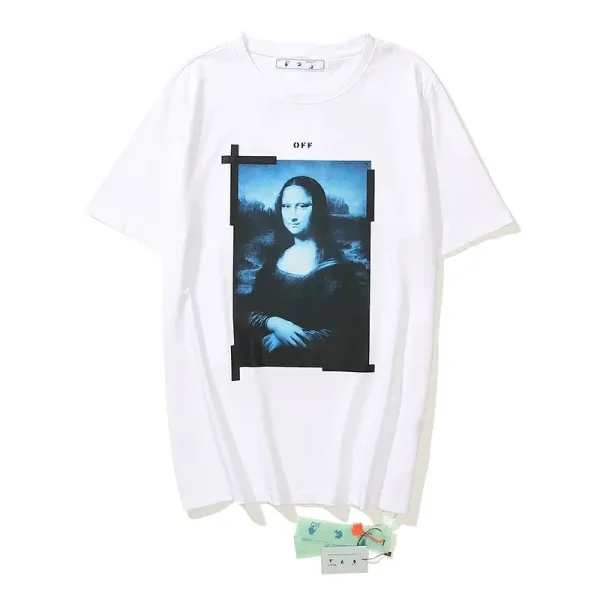 Off-White Mona Lisa Print White T-Shirt - 1