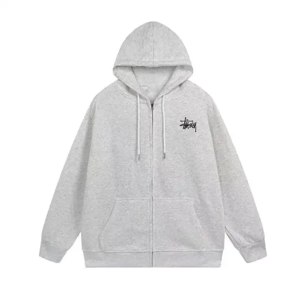 Stussy x Nike Collab Logo Hoodie and Joggers Set Gray/Black - 22