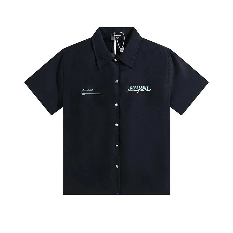 REPRESENT Bottom Of The Club Short-Sleeve Shirt Black - 4