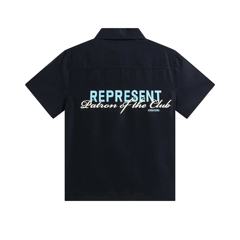 REPRESENT Bottom Of The Club Short-Sleeve Shirt Black - 5