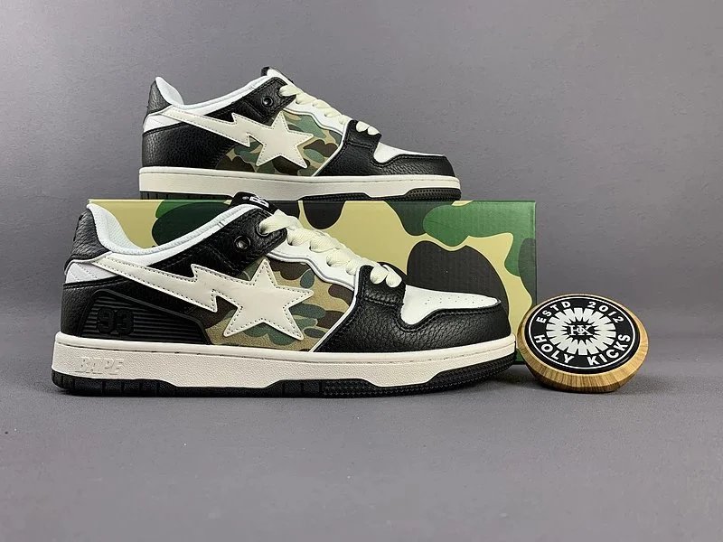 Bape Sta Low Top Camo Sneakers