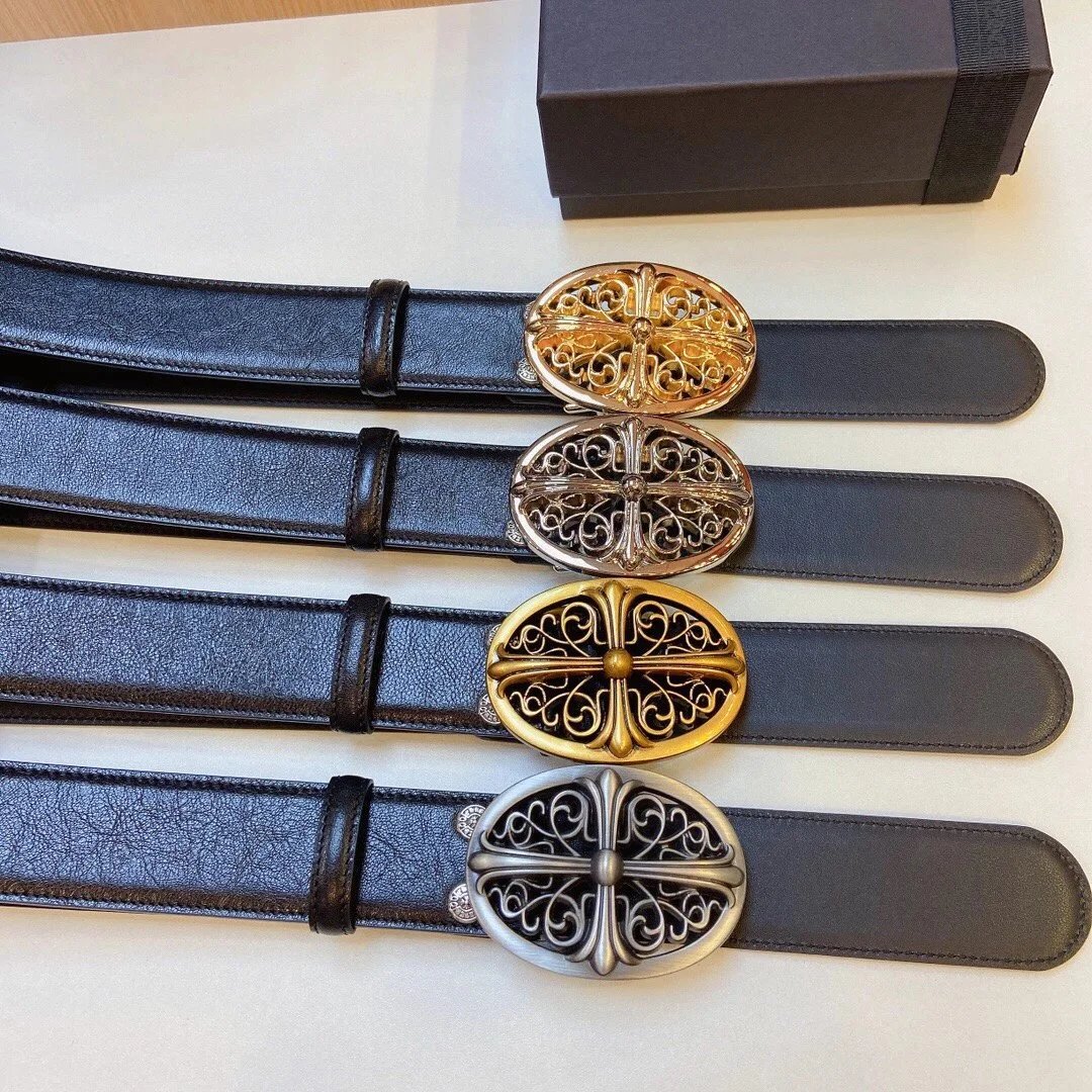 (248) Width: 3.8cm Trendy boutique copper buckle paired with top leather belt, cool and full of style
