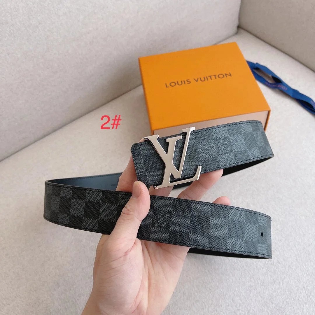 2# 黑格带身/亮面银扣