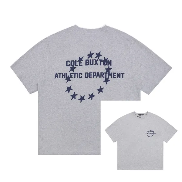 Cole Buxton Athletic Department Star Circle T-Shirt Gray - 1