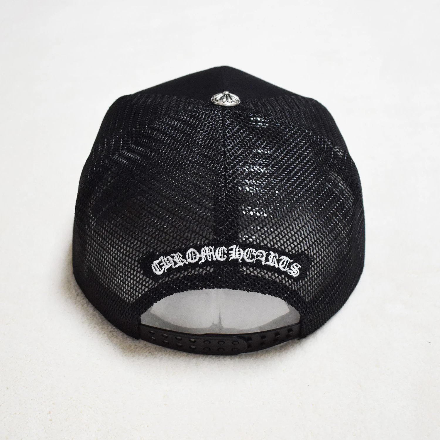 Chrome Hearts Camo Snapback Cap with Orange Logo Hats - 16