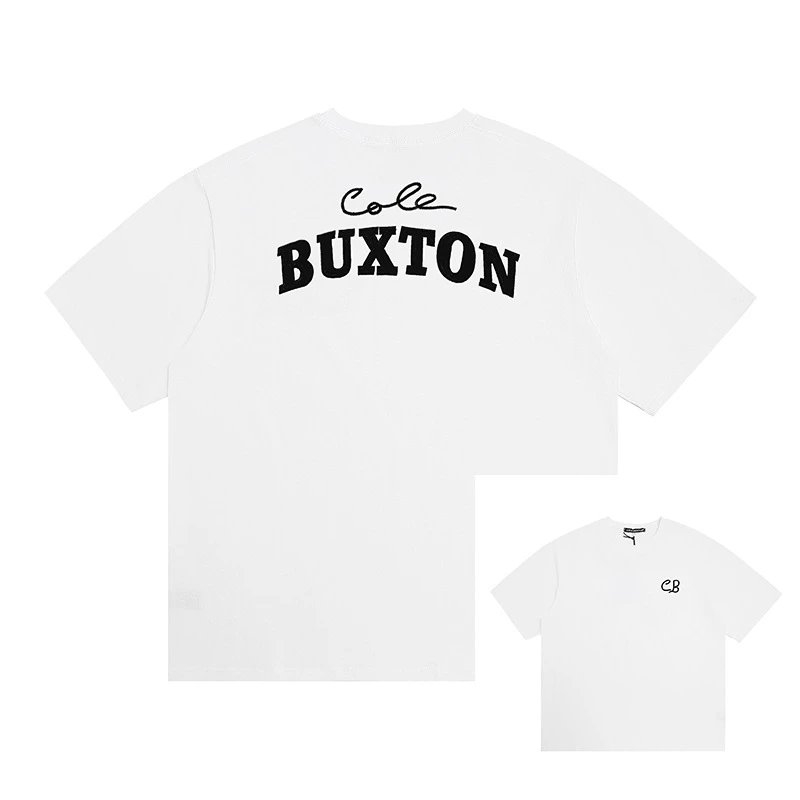 Cole Buxton T-Shirts CB Logo Print — 601 white