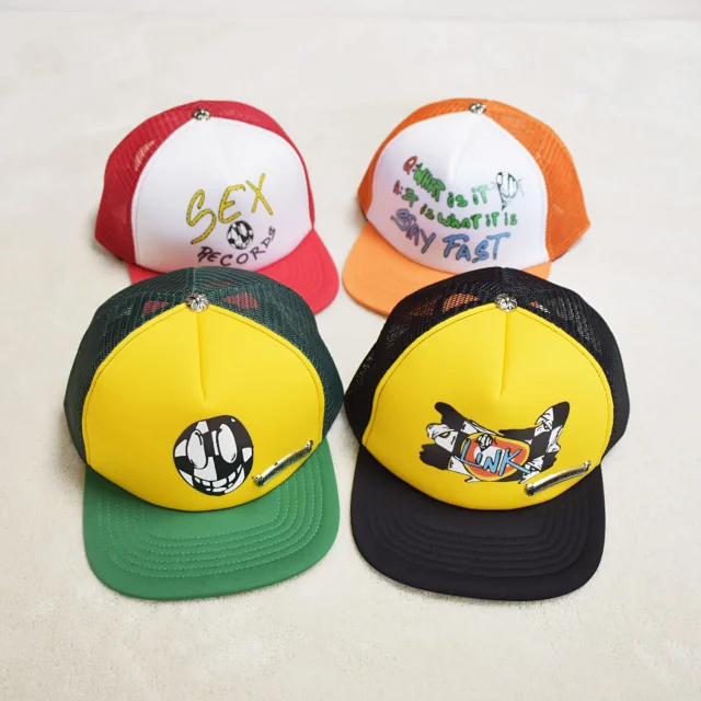 Chrome Hearts Hats Mesh Trucker Cap with Embroidered Graphics product detail image 37
