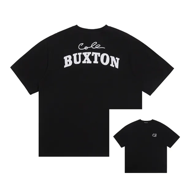 Cole Buxton Signature Arch Logo Black T-Shirt - 1