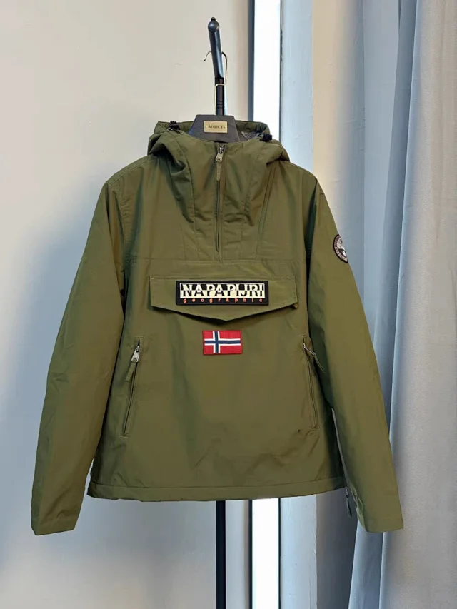 Napapijri Jackets Hooded Half-Zip Anorak Jacket product detail image 4