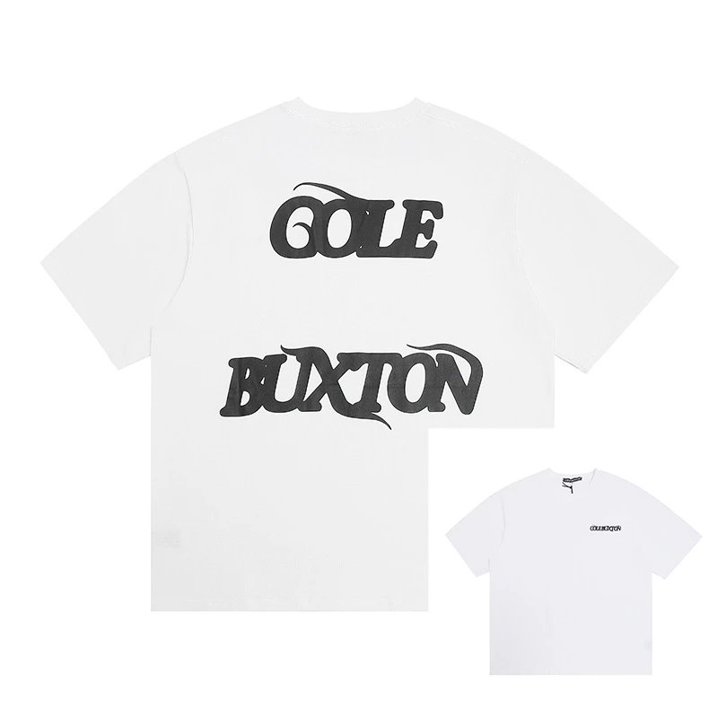 Cole Buxton T-Shirts CB Logo Print — 609 white