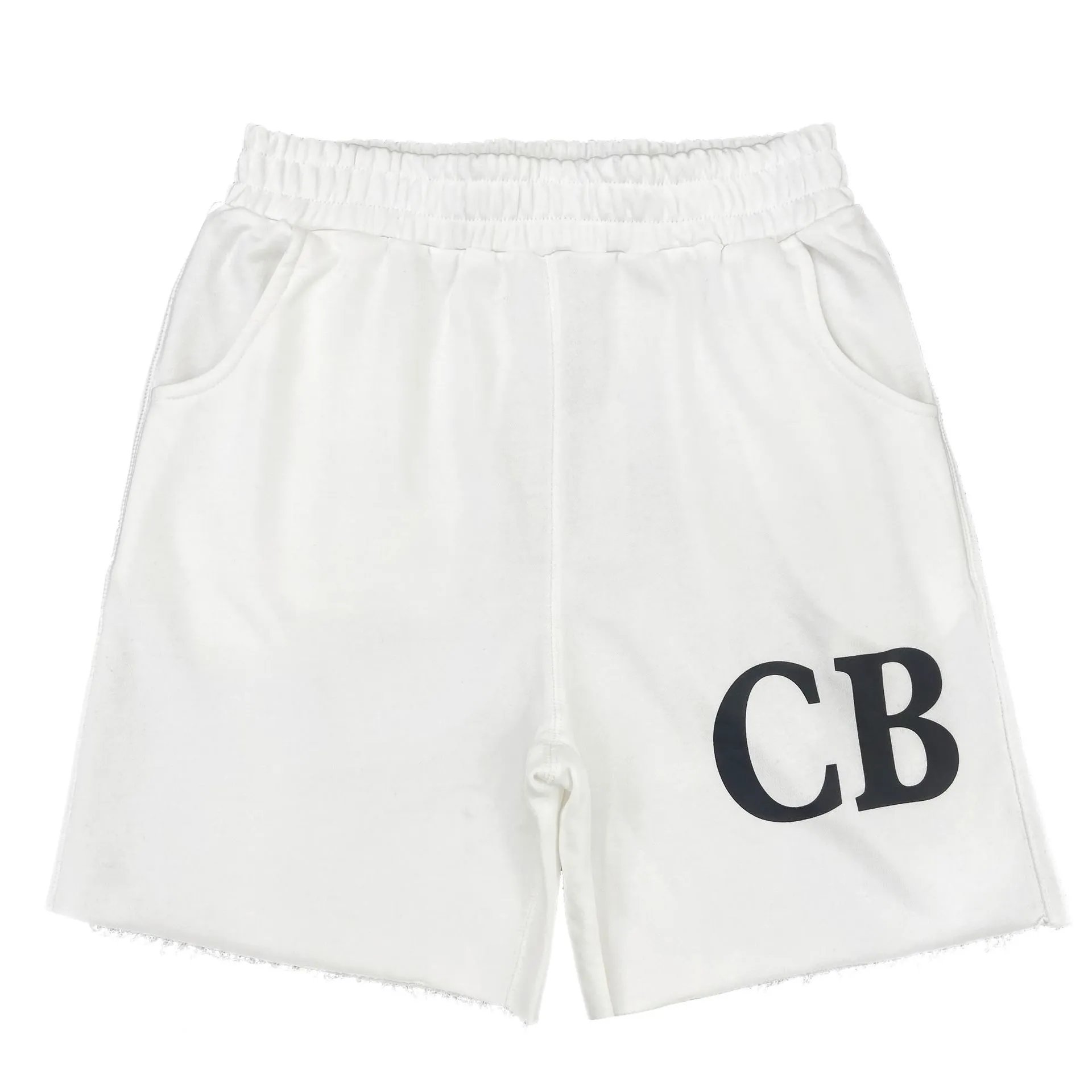 Cole Buxton T-Shirts CB Logo Print — 632 white shorts