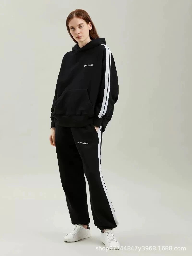 Palm Angels Track Stripe Hoodie Red - 5