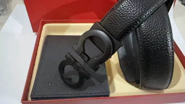 Ferragamo Belts Gancini Buckle Belt and Wallet Gift Set product detail image 30