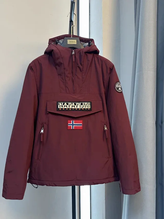 Napapijri Jackets Hooded Half-Zip Anorak Jacket product detail image 3