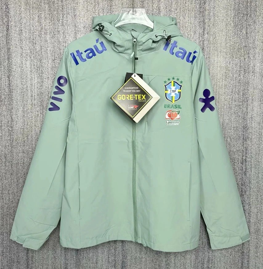 Brazil light green trench coat thin design