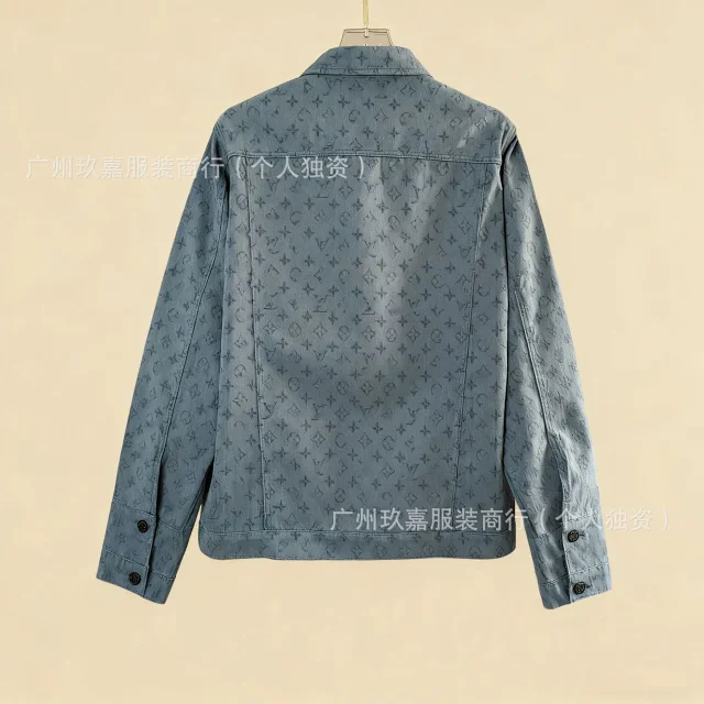 Louis Vuitton Jackets Monogram Print Denim Jacket product detail image 14