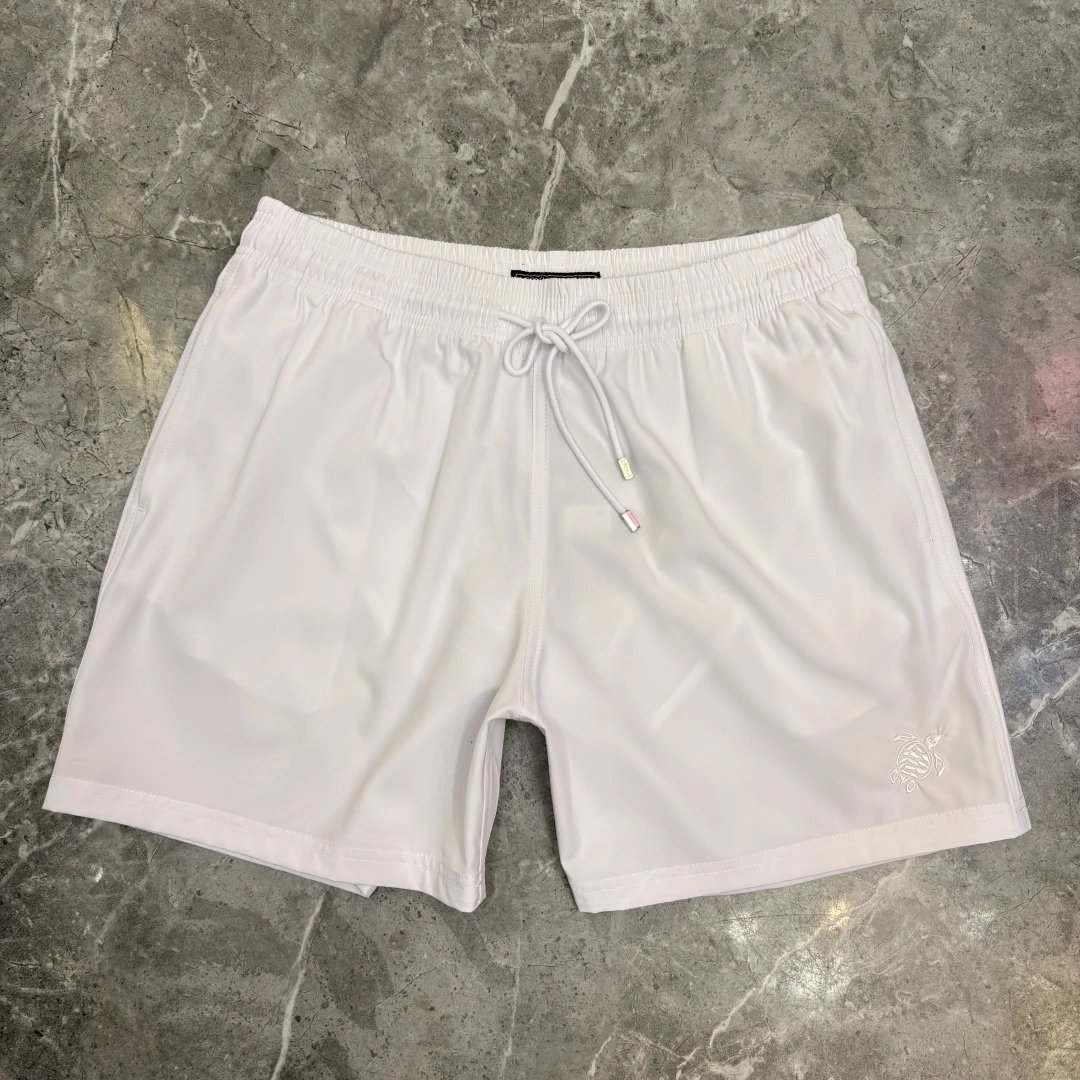 Unbranded Swimwear Water-Reactive Turtle Print Swim Shorts — Water-Reactive Logo White