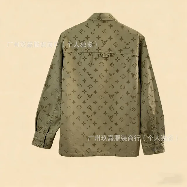 Louis Vuitton Jackets Monogram Print Denim Jacket product detail image 6