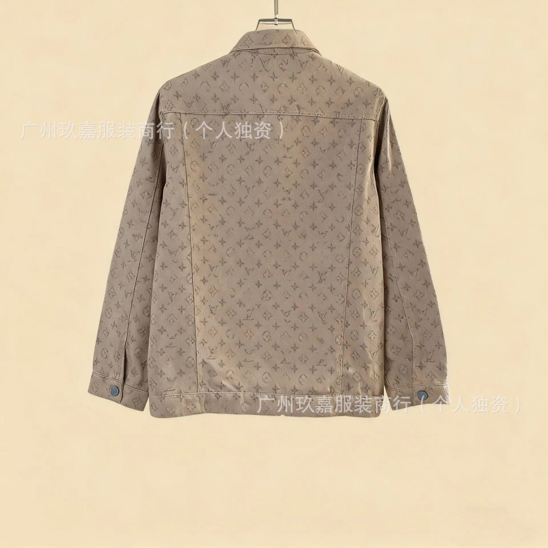 Design Checkerboard Patchwork Denim Jacket Light Blue - 17