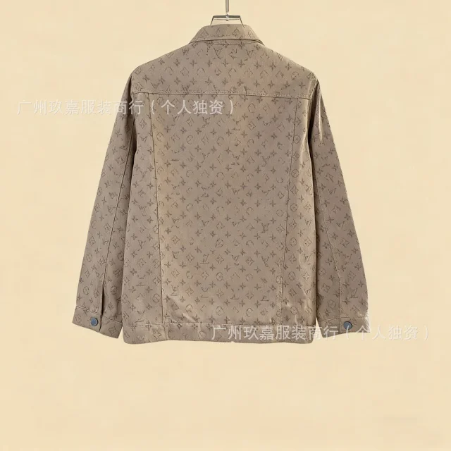 Louis Vuitton Jackets Monogram Print Denim Jacket product detail image 16