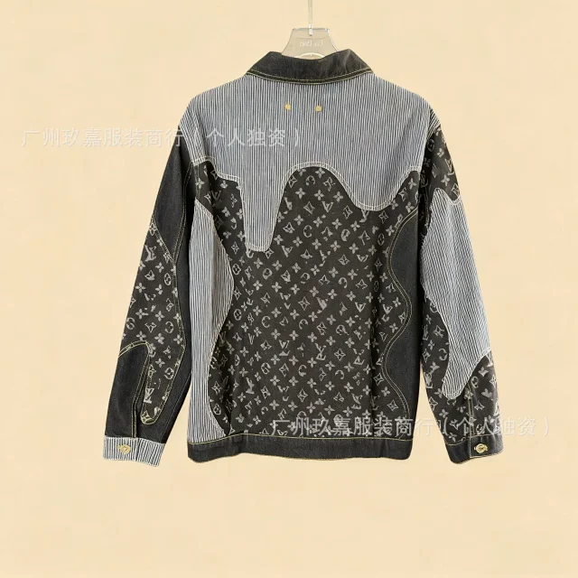 Louis Vuitton Jackets Monogram Print Denim Jacket product detail image 24