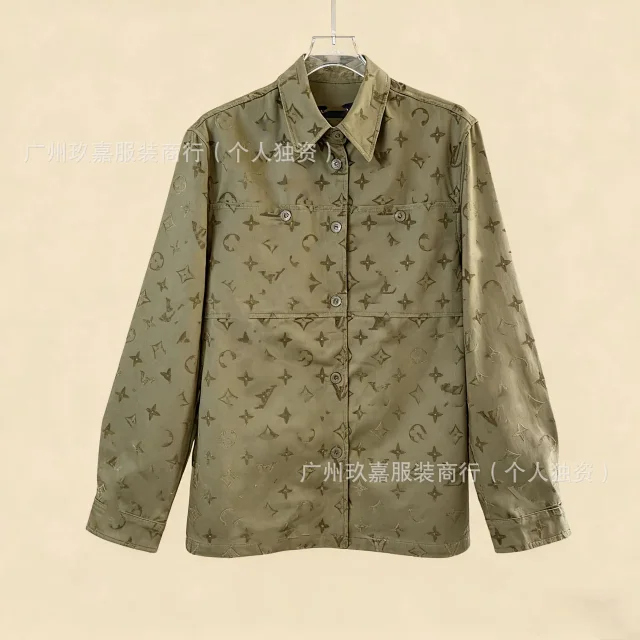 Louis Vuitton Jackets Monogram Print Denim Jacket product detail image 5