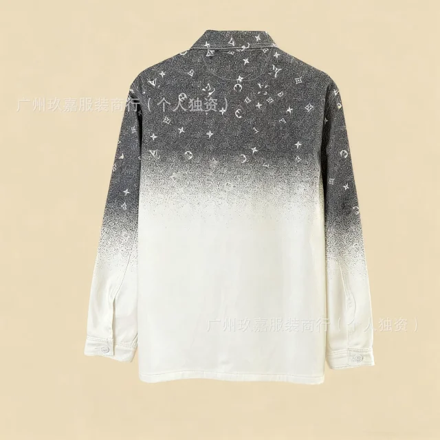 Louis Vuitton Jackets Monogram Print Denim Jacket product detail image 18