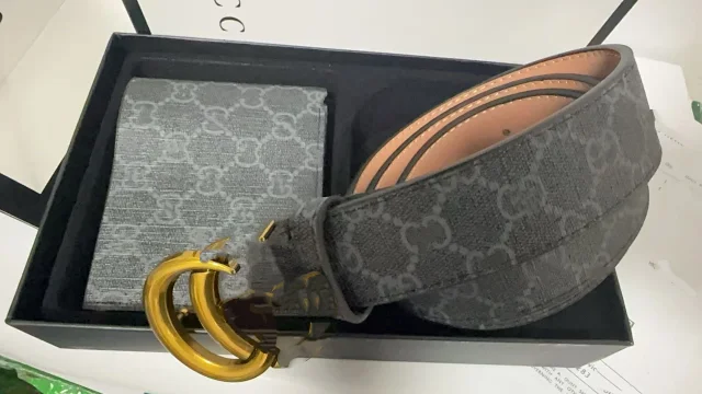 Ferragamo Belts Gancini Buckle Belt and Wallet Gift Set product detail image 7