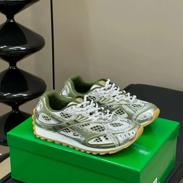 Design Gold Snake-Print Running Shoes - 4