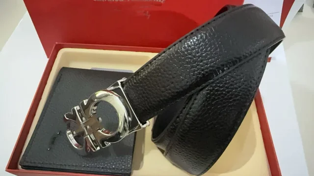 Ferragamo Belts Gancini Buckle Belt and Wallet Gift Set product detail image 31