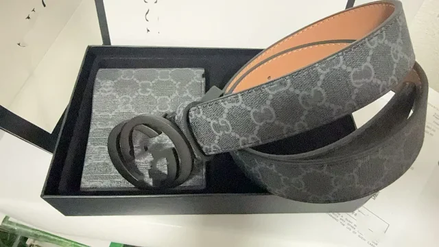 Ferragamo Belts Gancini Buckle Belt and Wallet Gift Set product detail image 8