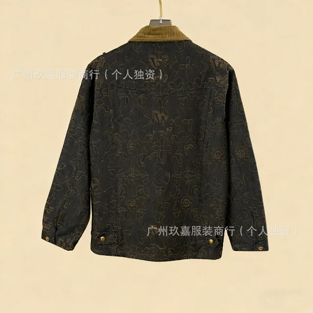Louis Vuitton Jackets Monogram Print Denim Jacket product detail image 10