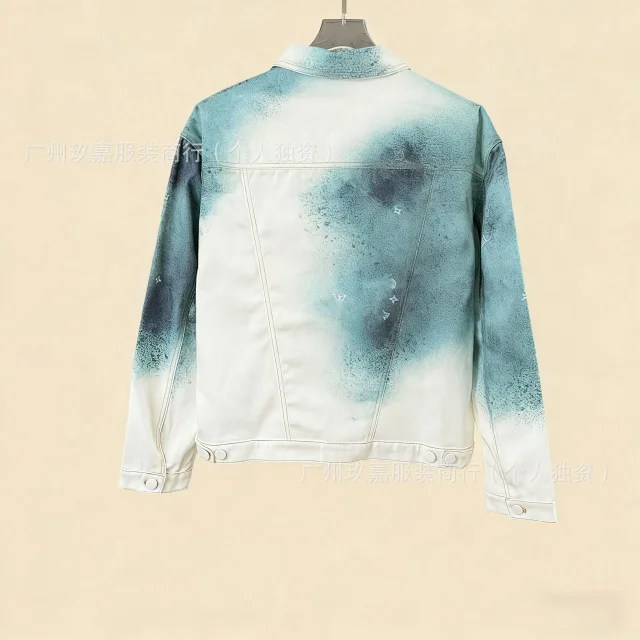 Louis Vuitton Jackets Monogram Print Denim Jacket product detail image 8