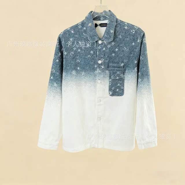 Louis Vuitton Jackets Monogram Print Denim Jacket product detail image 19