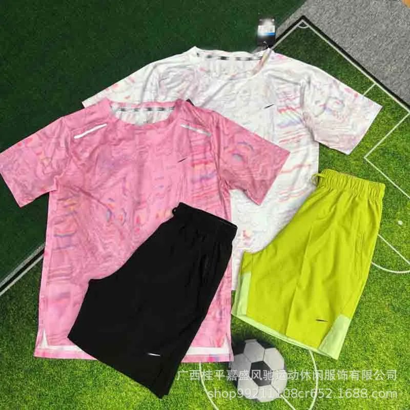 Huage running clothing training suit short-sleeved sweat-absorbent and quick-drying suit