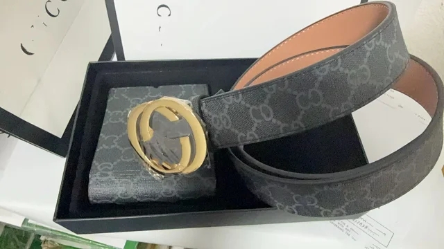 Ferragamo Belts Gancini Buckle Belt and Wallet Gift Set product detail image 10