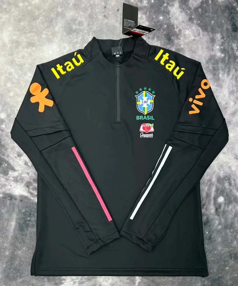 Half zip black Brazilian