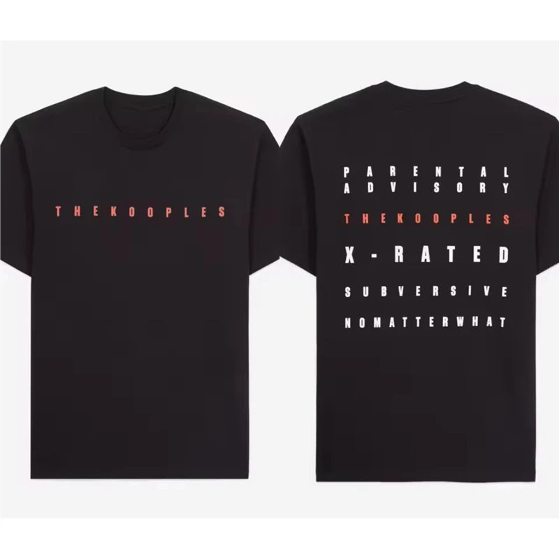 The Kooples T-Shirts Short-Sleeve Graphic Print Crewneck T-Shirt — 17-Black